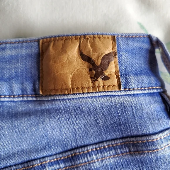 American Eagle Hi-Rise Jeggings High Waisted Jeans Super Stretch Denim Size 6 - Picture 4 of 8